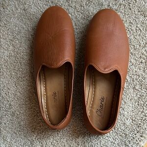 CHARIX Men's Tan Leather Loafers